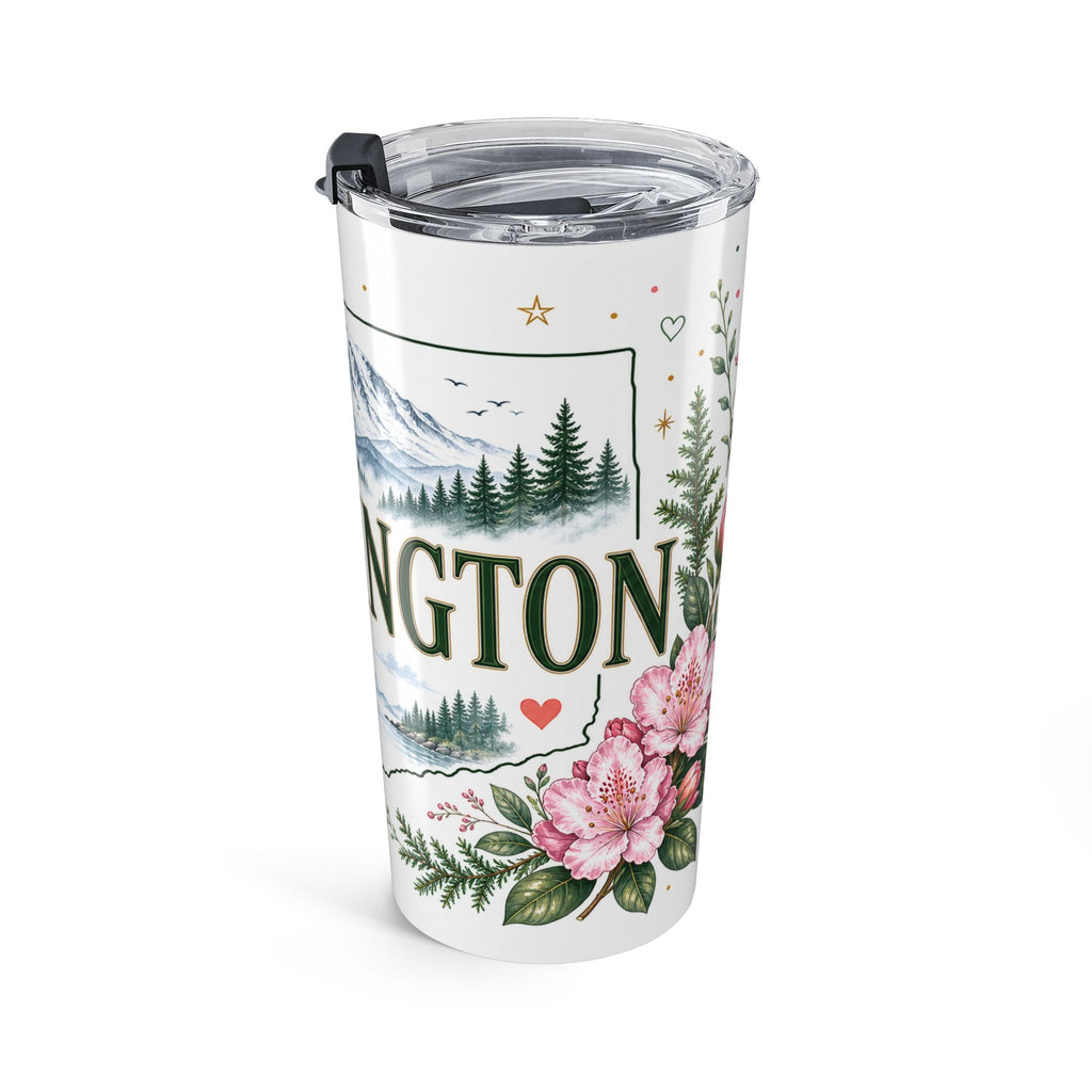 Washington State Flower 20oz Tumbler | Washington Botanical Gift | Insulated Stainless Steel Travel Cup