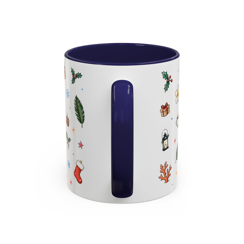 Honolulu Christmas Mug | Watercolor City Souvenir | Ceramic Coffee Cup (11oz 15oz)