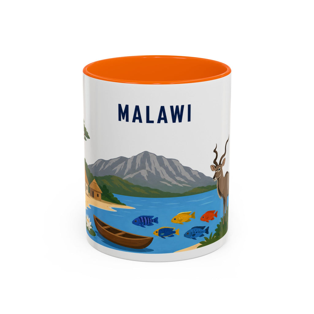 Malawi Coffee Mug | Travel Souvenir Accent Mug | Country Gift Ceramic Cup 11oz 15oz