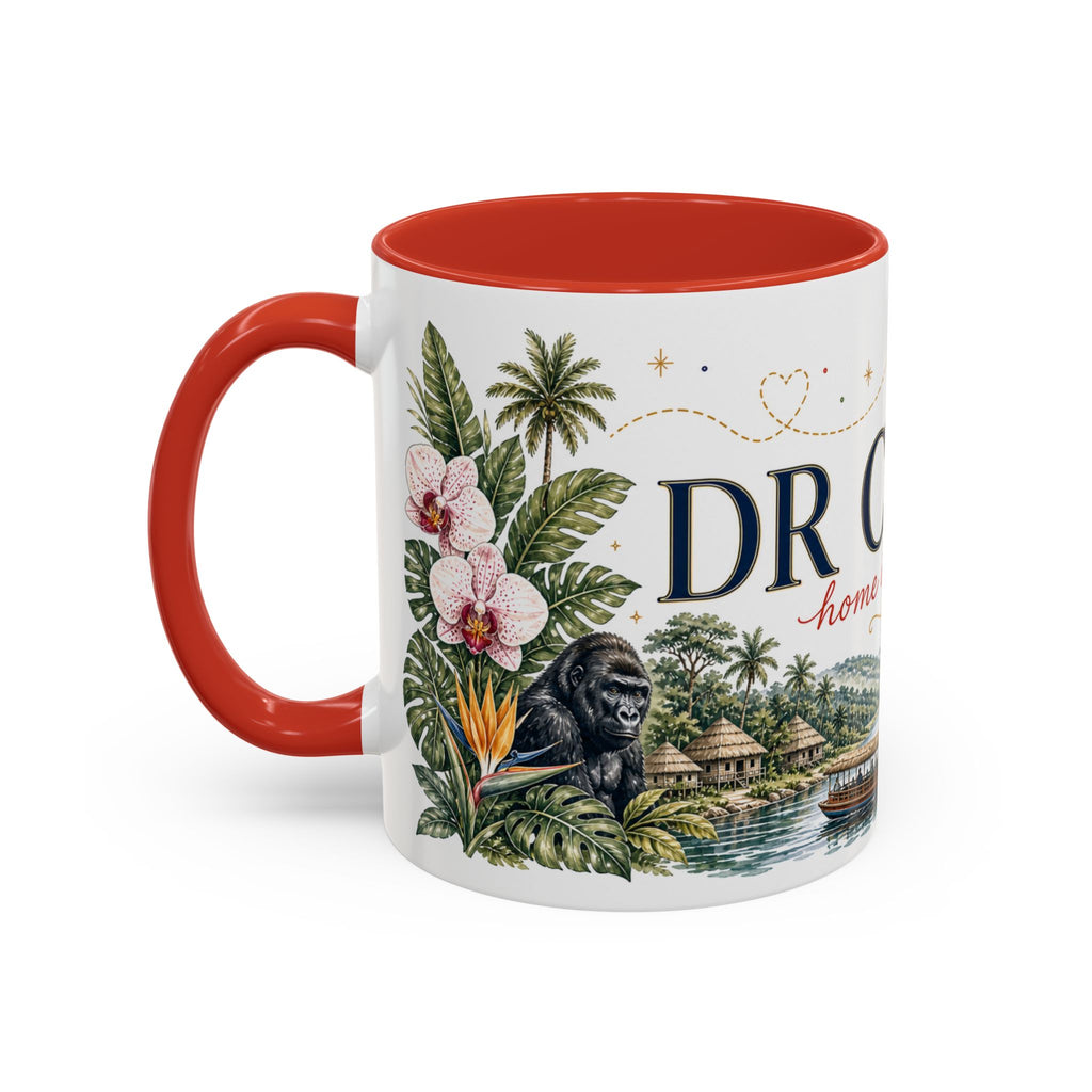 DR Congo Home Country Mug | Moving Away Gift | Long Distance Friendship | 11 oz 15 oz Accent Mug