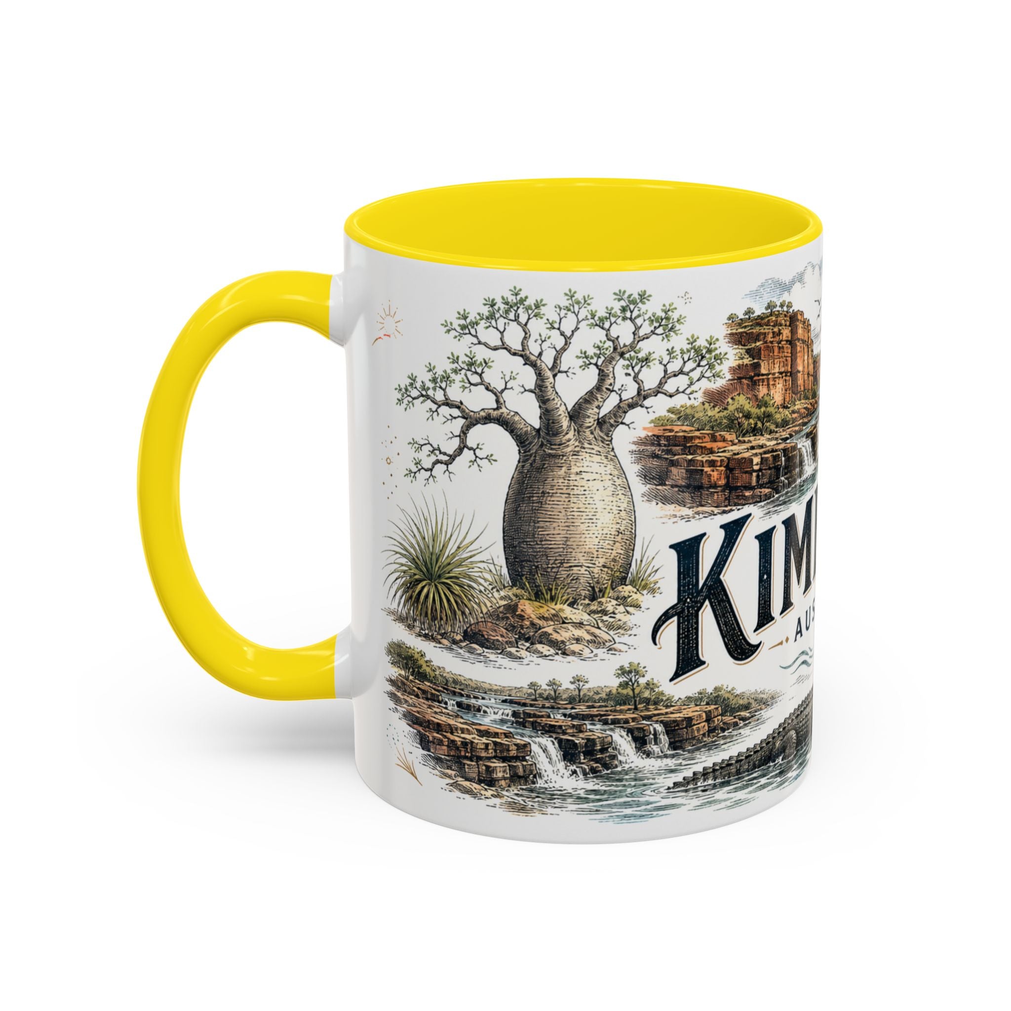 Kimberley Mug, Australia Travel Souvenir, Bucket List Gift, Accent Ceramic Coffee Mug 11oz 15oz