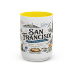 San Francisco Coffee Mug | California Souvenir Travel Gift | Accent Color Ceramic 11oz 15oz