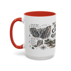 Black Canyon of the Gunnison National Park Coffee Mug | Colorado Deep Canyon Hiking Gift | Accent Color Ceramic 11oz 15oz