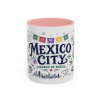 Mexico City Coffee Mug | Mexico Souvenir Travel Gift | Accent Color Ceramic 11oz 15oz