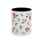 Alabama Camellia Mug, State Flower Floral Coffee Cup, 11oz Botanical Gift