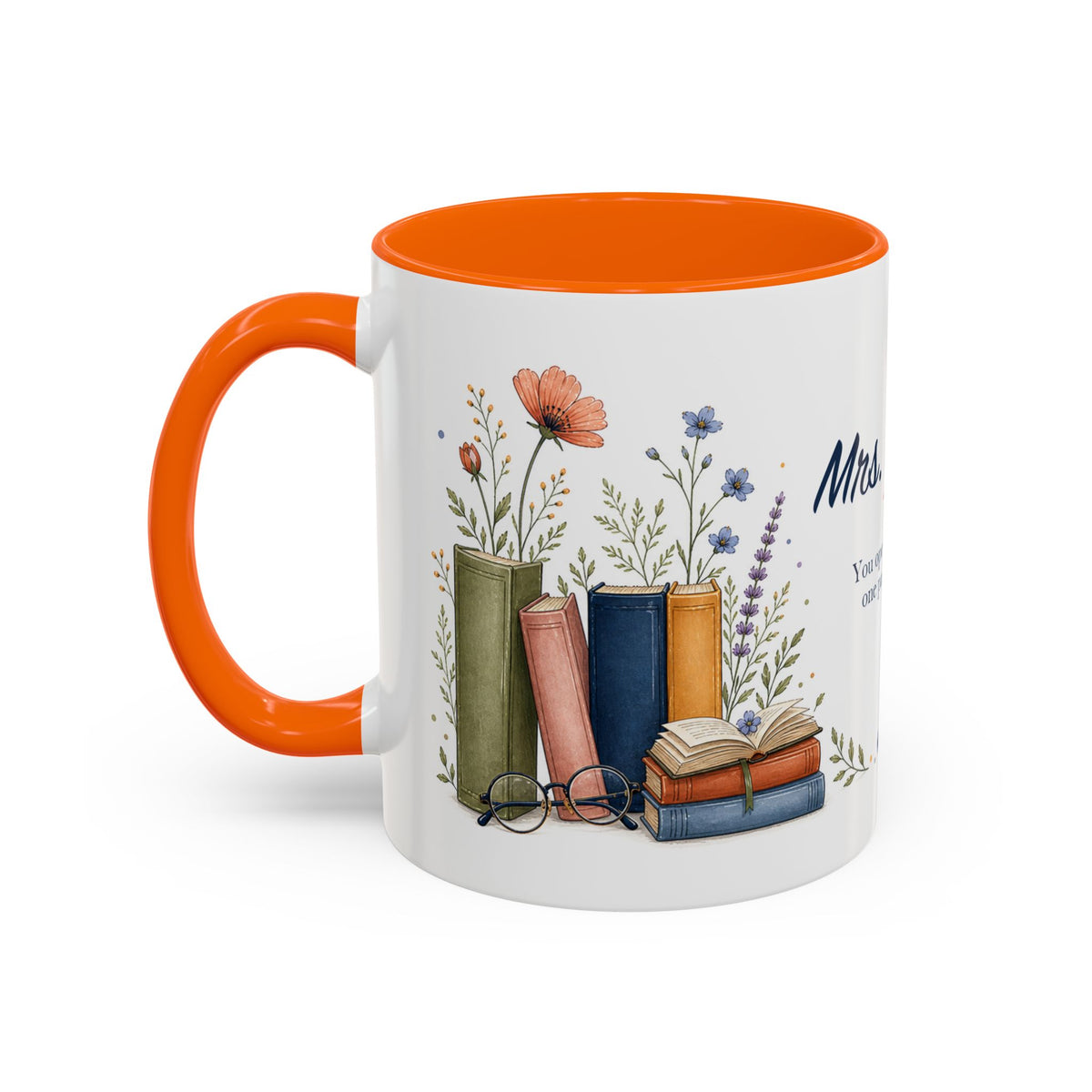 Personalized Reading Teacher Mug | Custom Name Book Lover Coffee Cup | Teacher Appreciation Gift