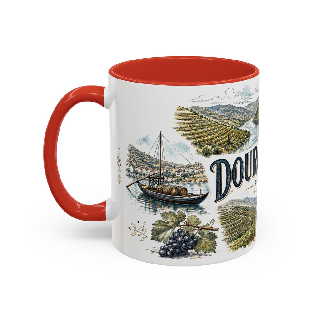 Douro Valley Mug, Portugal Travel Souvenir, Bucket List Gift, Accent Ceramic Coffee Mug 11oz 15oz