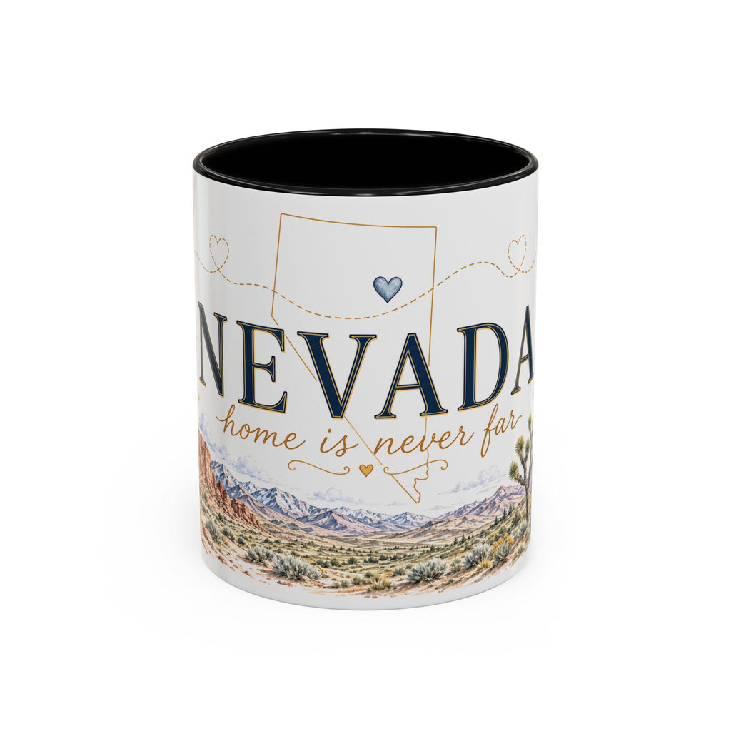 Nevada Home State Mug | Moving Away, Long Distance Friendship Gift | 11oz 15oz Accent Mug