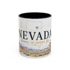 Nevada Home State Mug | Moving Away, Long Distance Friendship Gift | 11oz 15oz Accent Mug