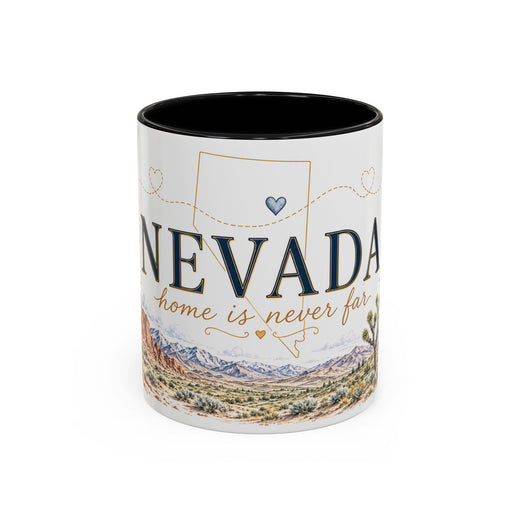 Nevada Home State Mug | Moving Away, Long Distance Friendship Gift | 11oz 15oz Accent Mug