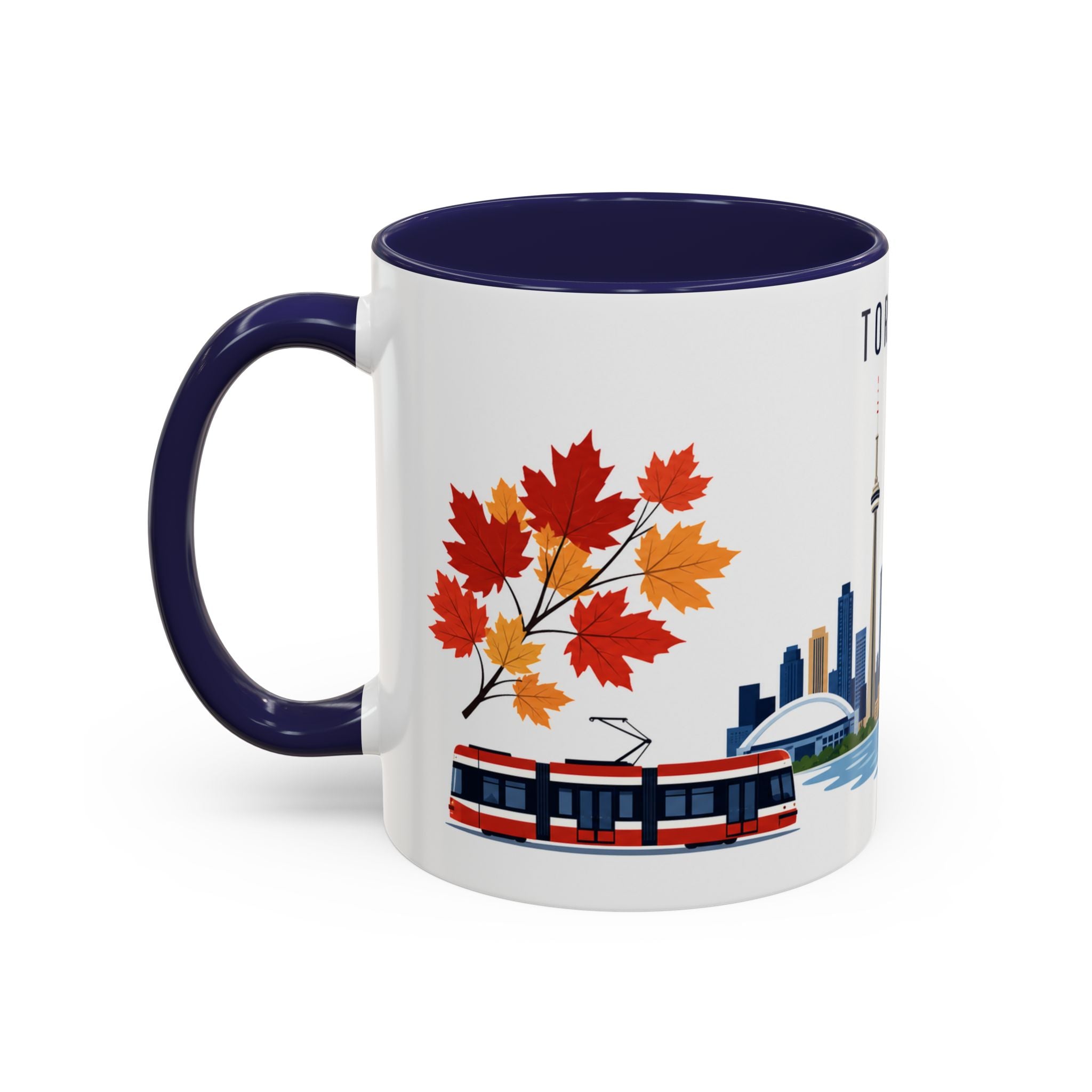 Toronto Coffee Mug | Canada Travel Souvenir | Porcelain Decal City Gift | 11oz 15oz Accent Mug