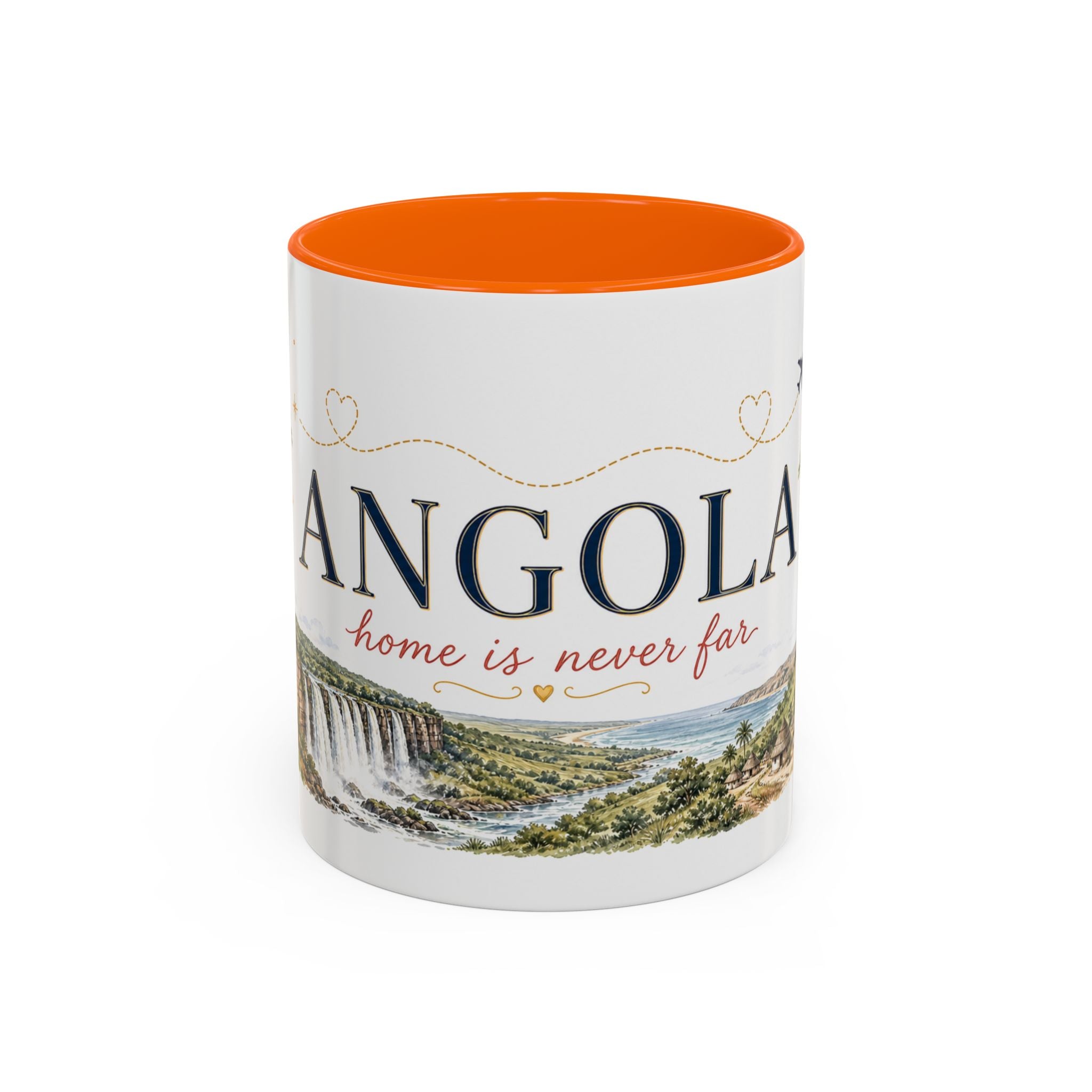 Angola Home Country Mug | Moving Away Gift | Long Distance Friendship | 11 oz 15 oz Accent Mug