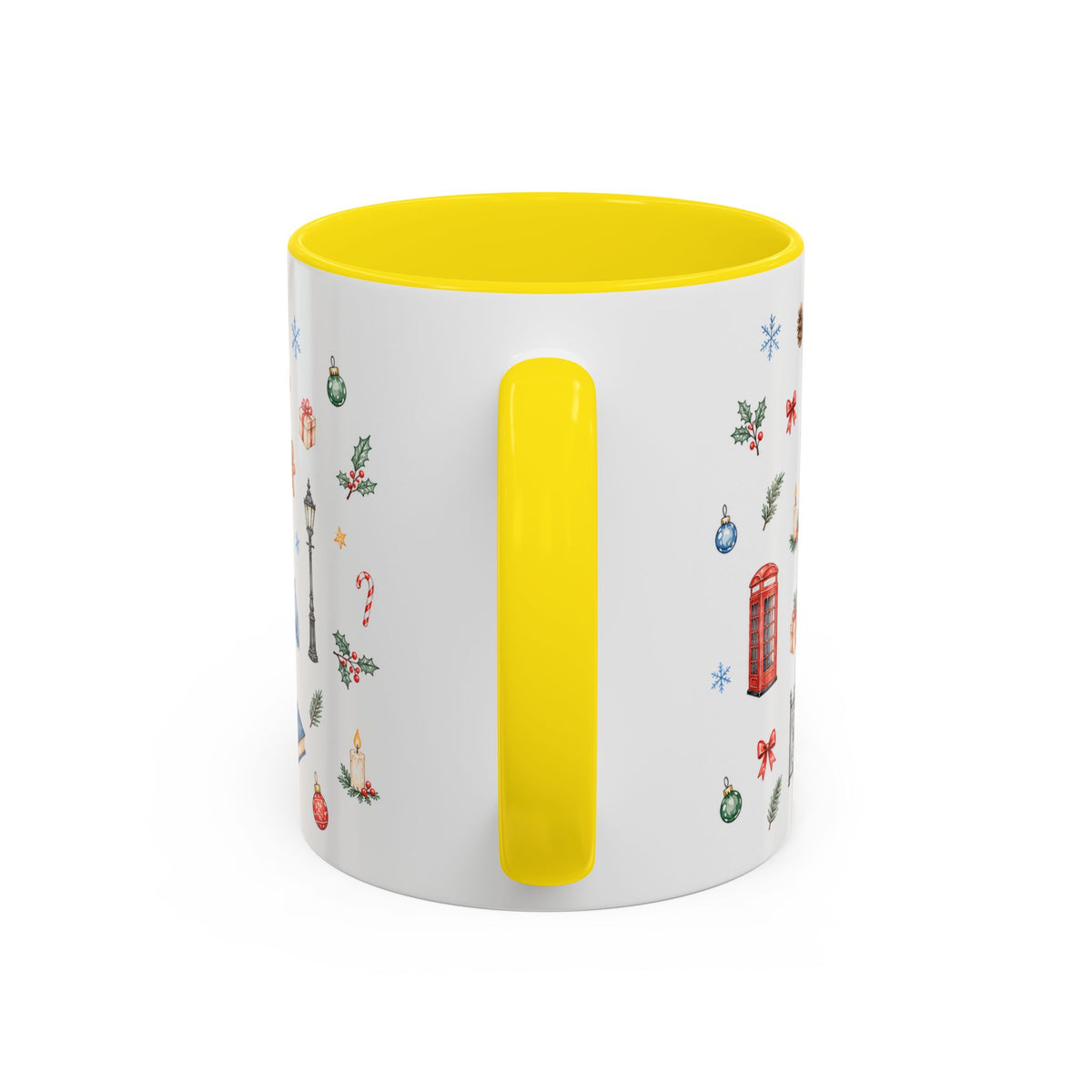 London Christmas Mug | Watercolor City Souvenir, Travel Memories, Ceramic Coffee Cup