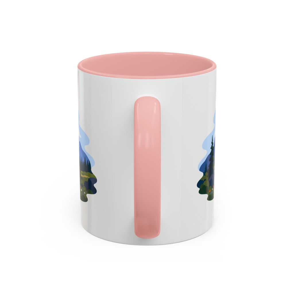 Rocky Mountain National Park Coffee Mug | Solid Color Block Park Souvenir | 11oz 15oz Accent Mug
