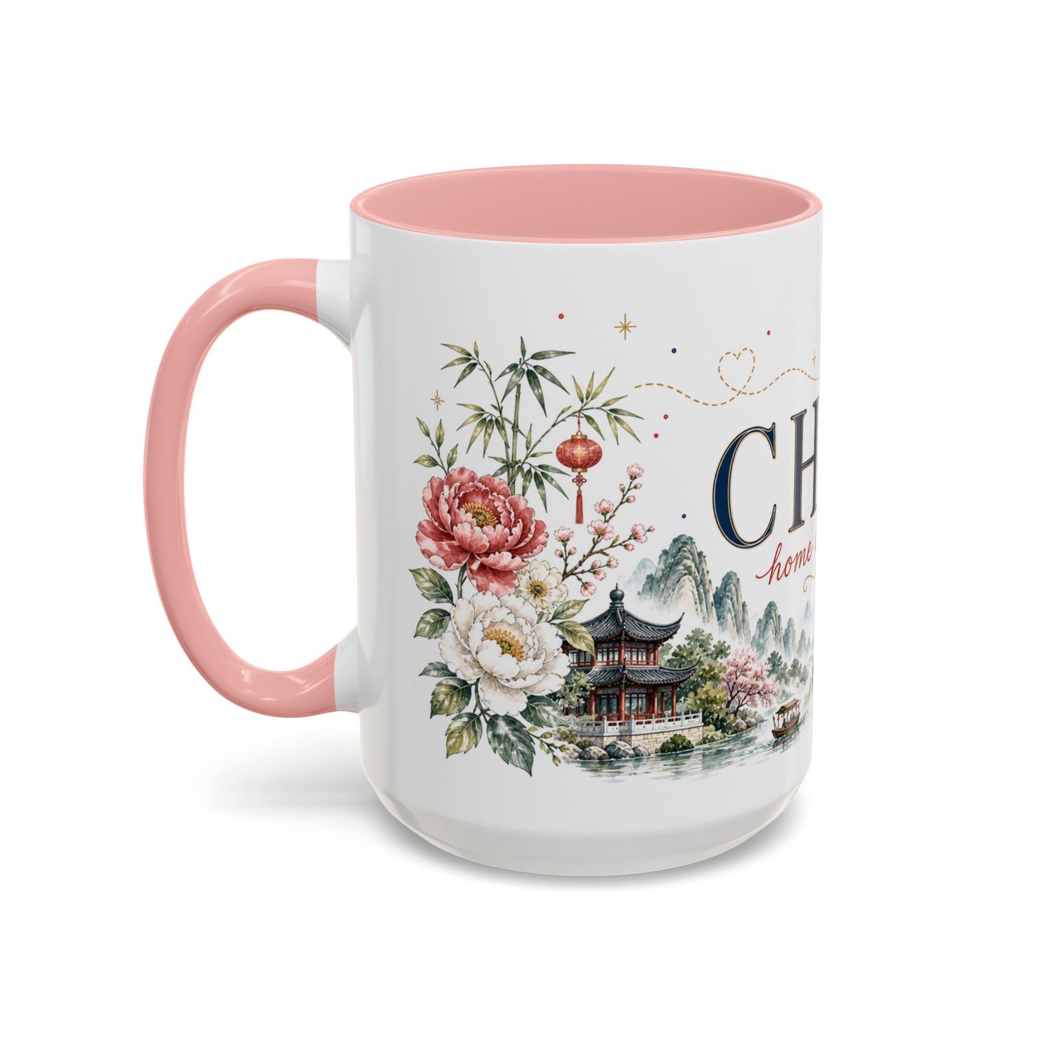 China Home Country Mug | Moving Away Gift | Long Distance Friendship | 11 oz 15 oz Accent Mug
