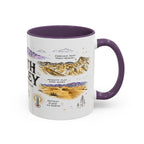 Death Valley National Park Coffee Mug | California Desert Hiking Camping Gift | Accent Color Ceramic 11oz 15oz