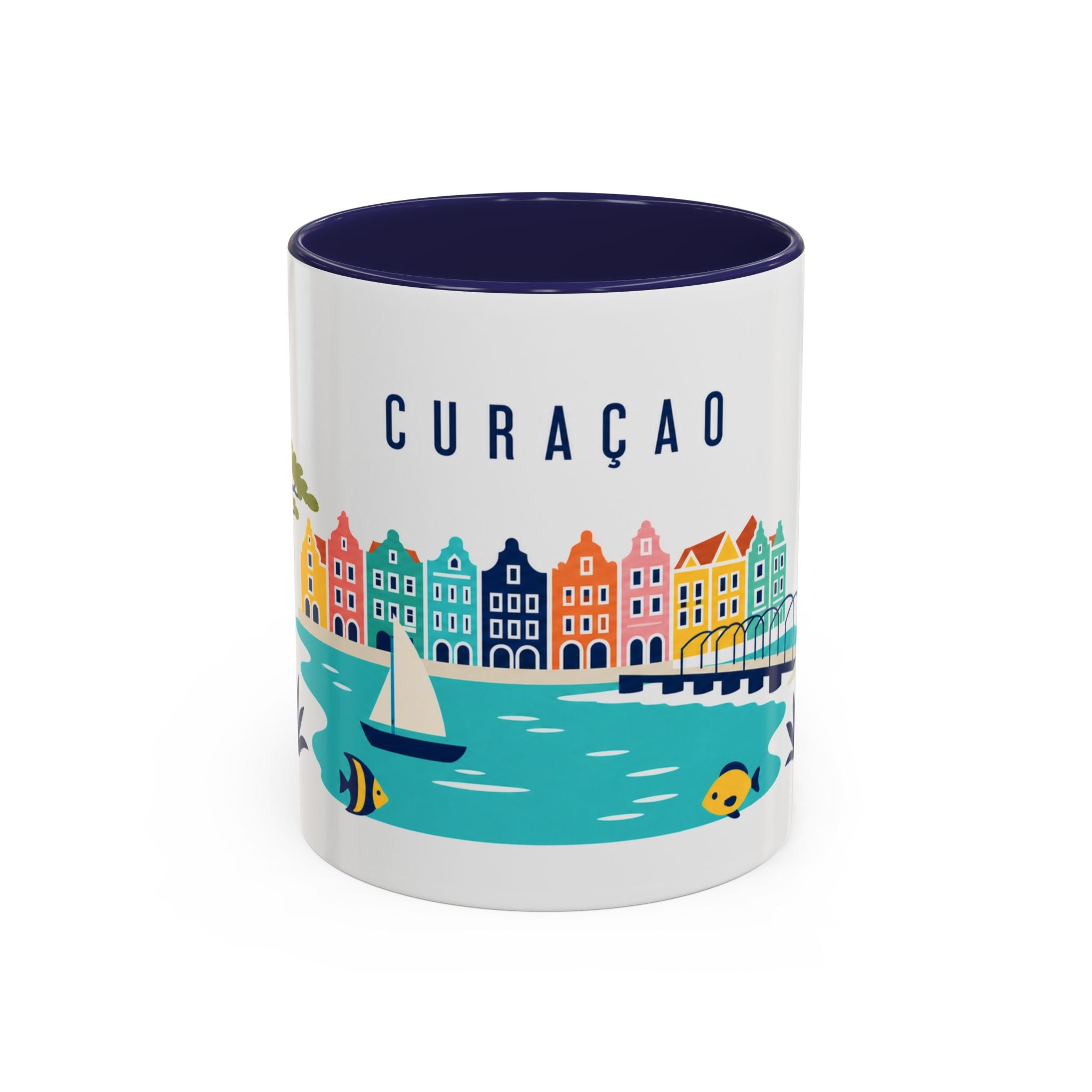 Curaçao Coffee Mug | Travel Souvenir Accent Mug | Country Gift Ceramic Cup 11oz 15oz