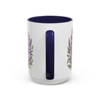 New Hampshire State Map Mug | Botanical Accents, Mountain Landscape Coffee Cup