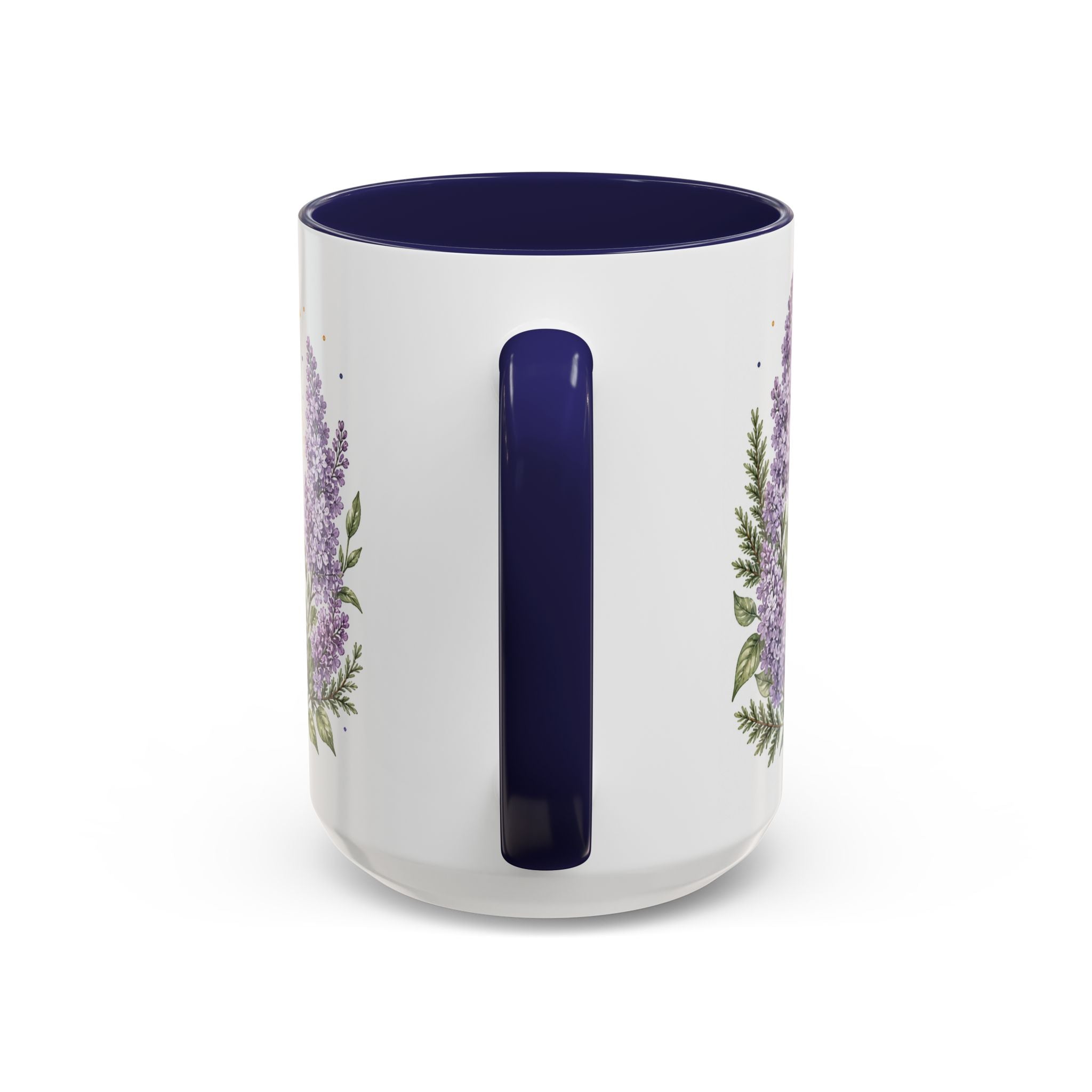 New Hampshire State Map Mug | Botanical Accents, Mountain Landscape Coffee Cup