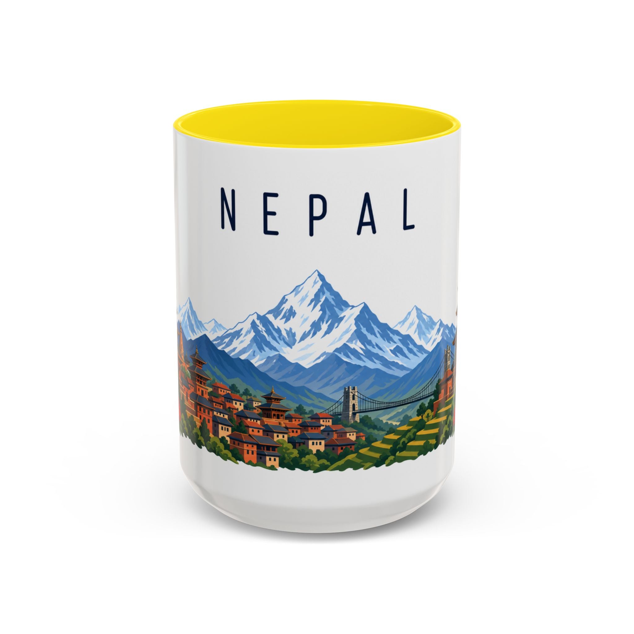 Nepal Coffee Mug | Travel Souvenir Accent Mug | Country Gift Ceramic Cup 11oz 15oz