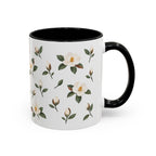 Louisiana Magnolia Mug, State Flower Floral Coffee Cup, 11oz Botanical Gift