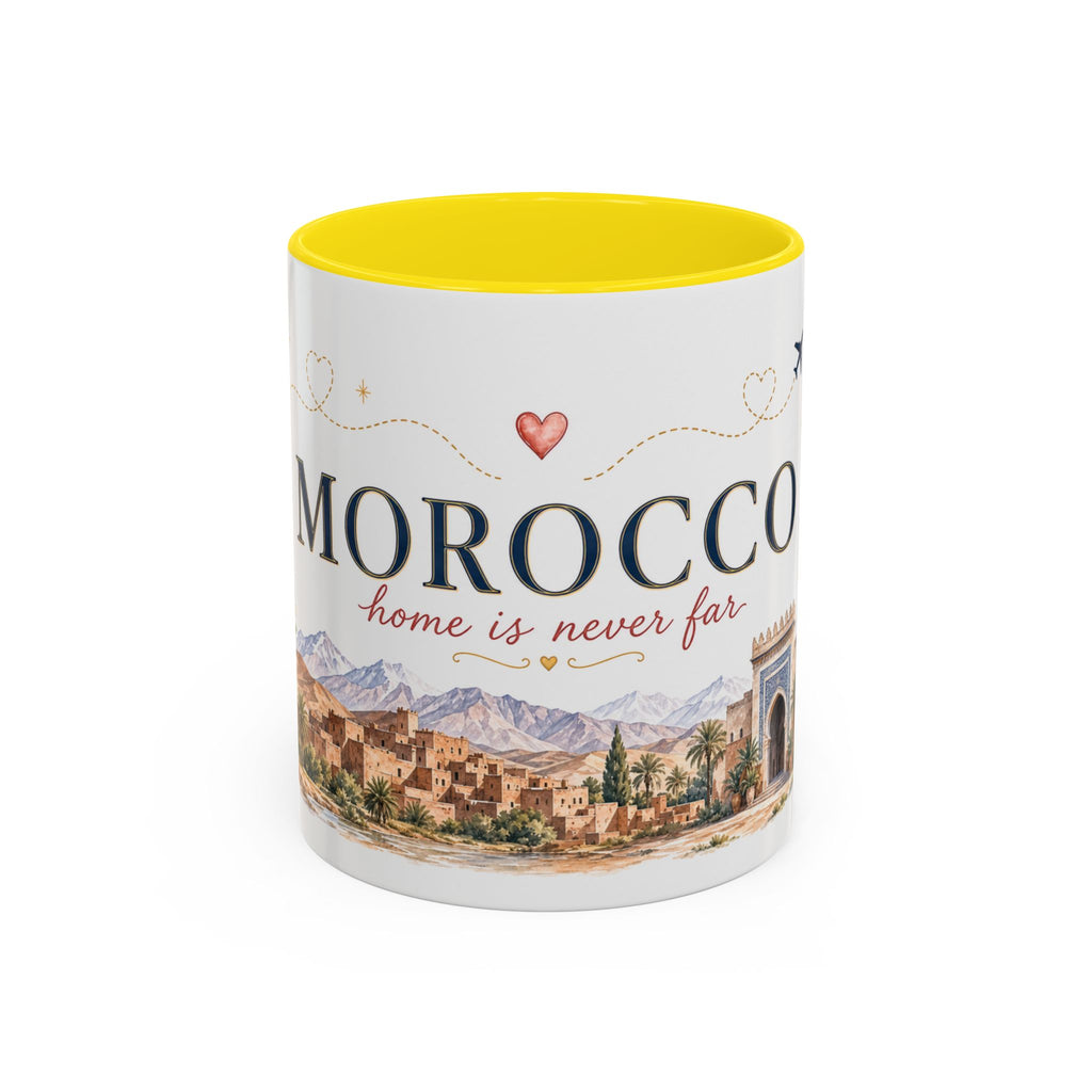 Morocco Home Country Mug | Moving Away Gift | Long Distance Friendship | 11 oz 15 oz Accent Mug