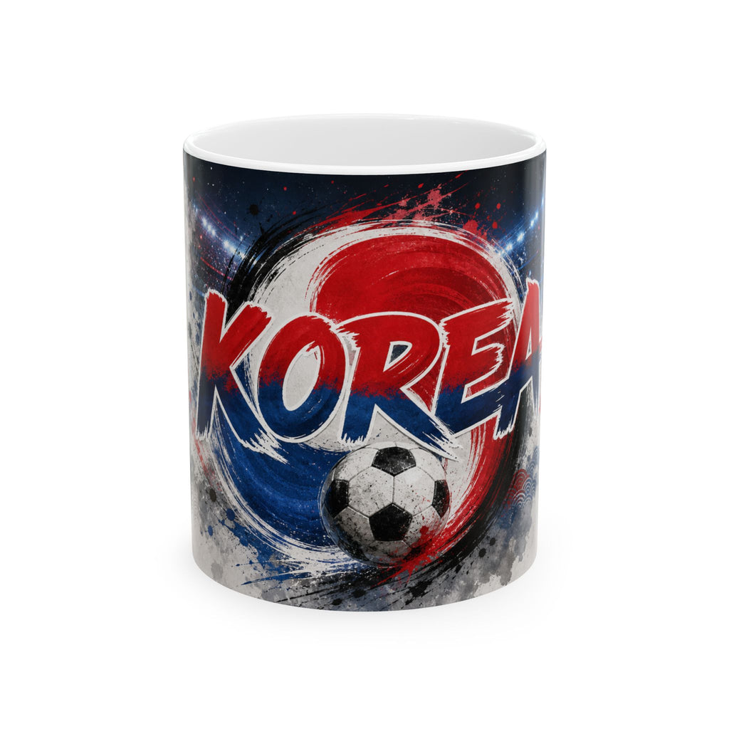 Korea Soccer Spirit Coffee Mug | Soccer Fan Gift | Ceramic 11oz 15oz Match Day Cup