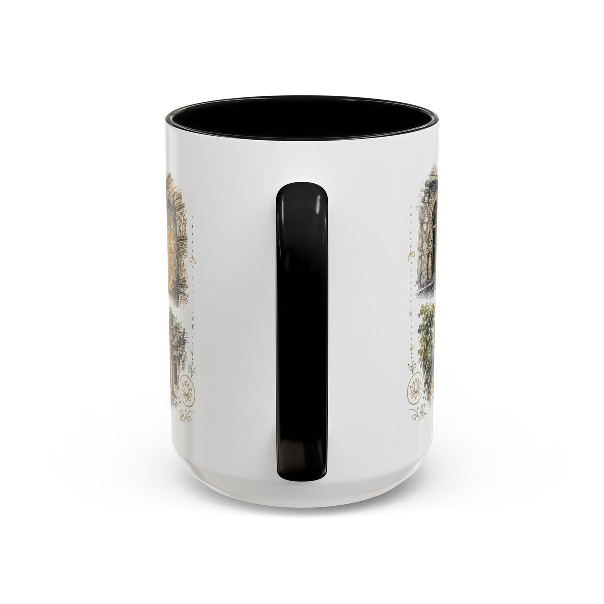 Ajanta Caves Mug, India Travel Souvenir, Bucket List Gift, Accent Ceramic Coffee Mug 11oz 15oz