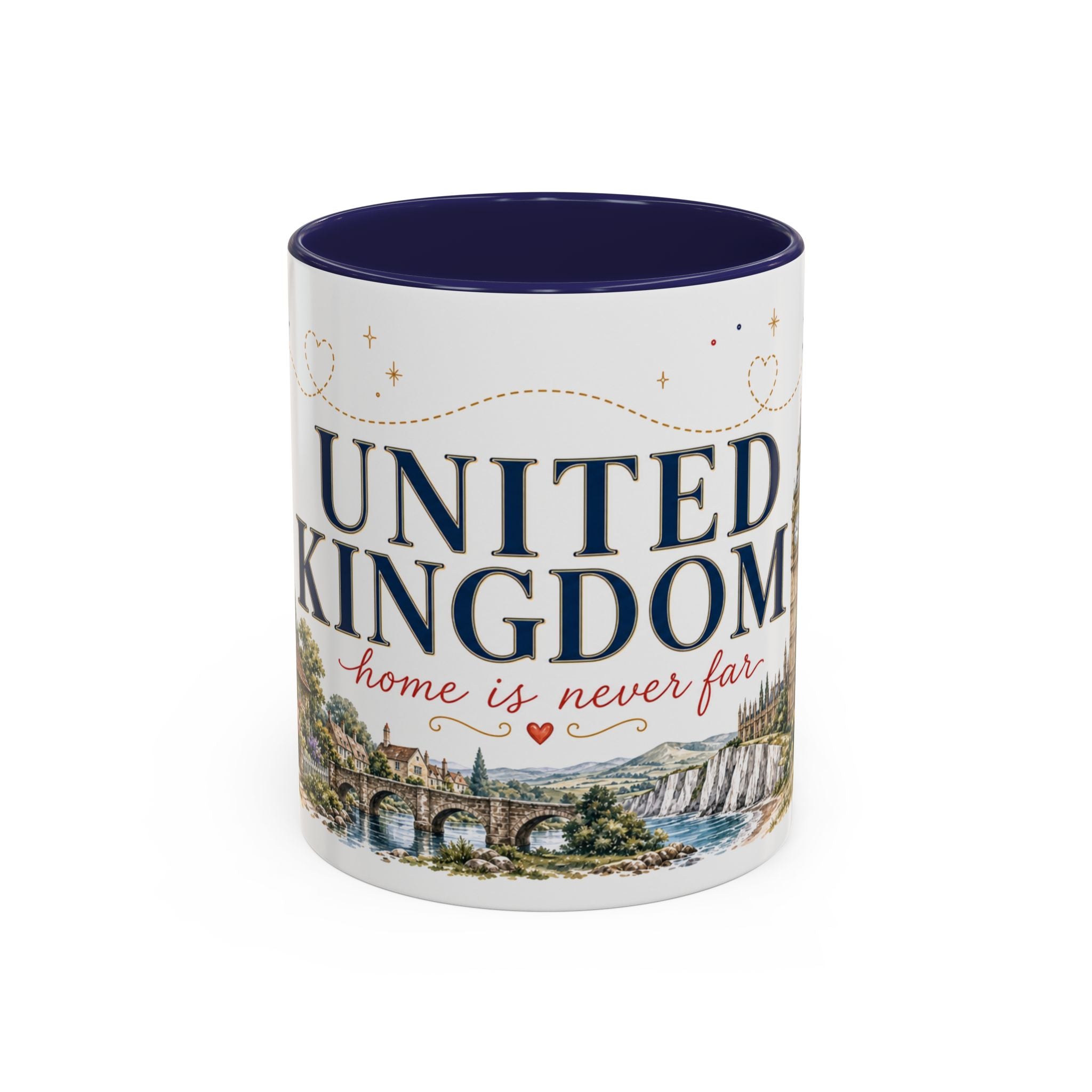 United Kingdom Home Country Mug | Moving Away Gift | Long Distance Friendship | 11 oz 15 oz Accent Mug