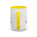 Mont Saint Michel Coffee Mug | Travel Destination Souvenir Gift | Accent Color Ceramic 11oz 15oz
