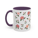 Alabama Camellia Mug, State Flower Floral Coffee Cup, 11oz Botanical Gift