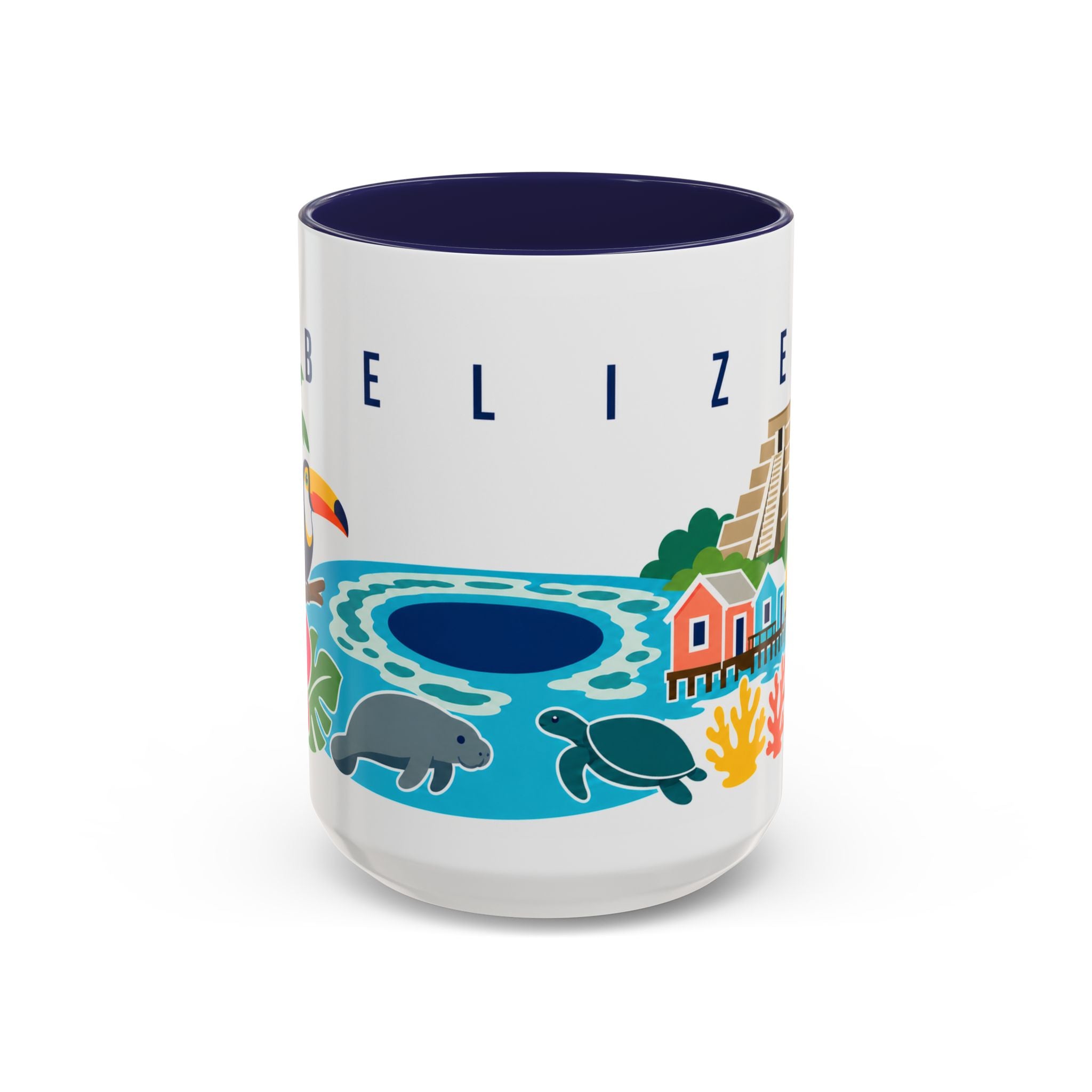 Belize Coffee Mug | Travel Souvenir Accent Mug | Country Gift Ceramic Cup 11oz 15oz