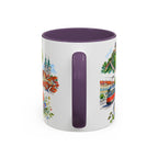 Graz Illustrated Travel Mug | City Souvenir Accent Coffee Mug | 11oz 15oz Ceramic Cup