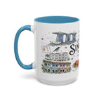 Singapore Coffee Mug | Asia Souvenir Travel Gift | Accent Color Ceramic 11oz 15oz