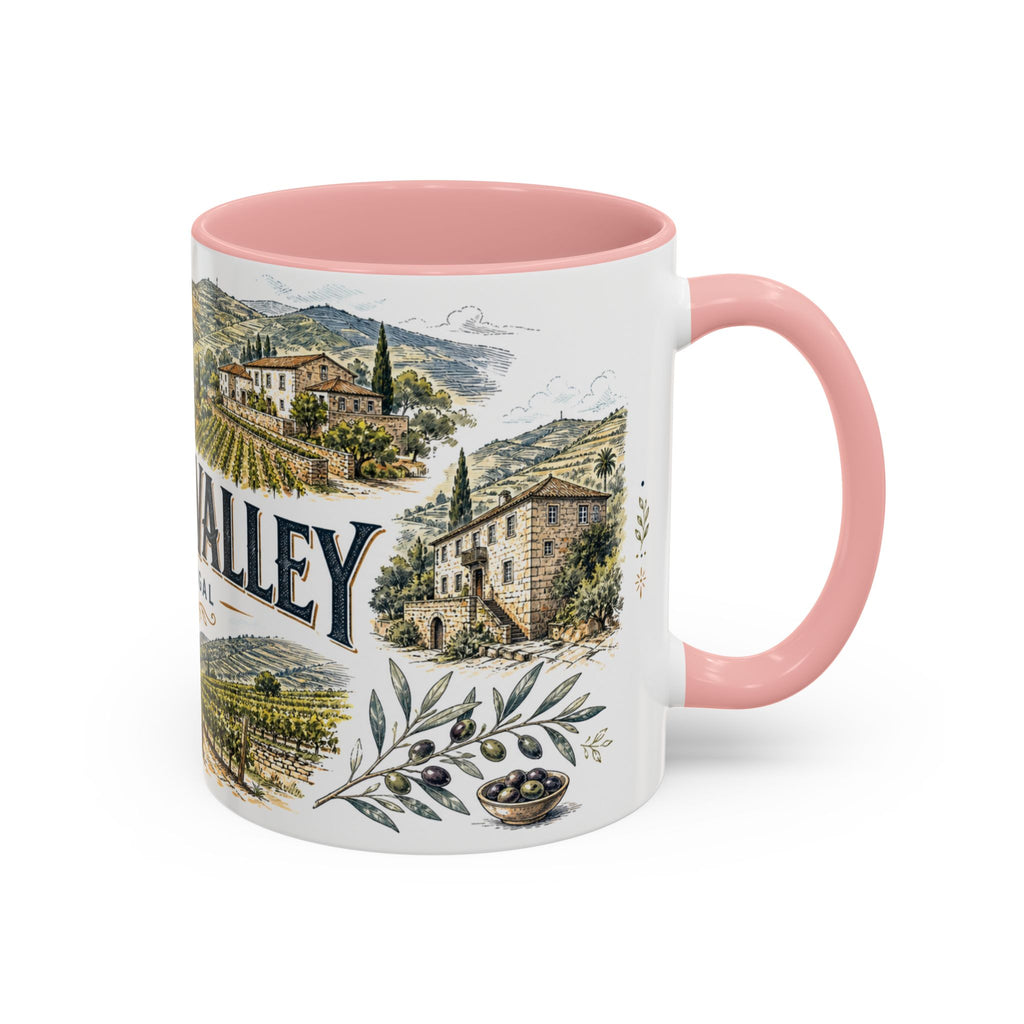 Douro Valley Mug, Portugal Travel Souvenir, Bucket List Gift, Accent Ceramic Coffee Mug 11oz 15oz