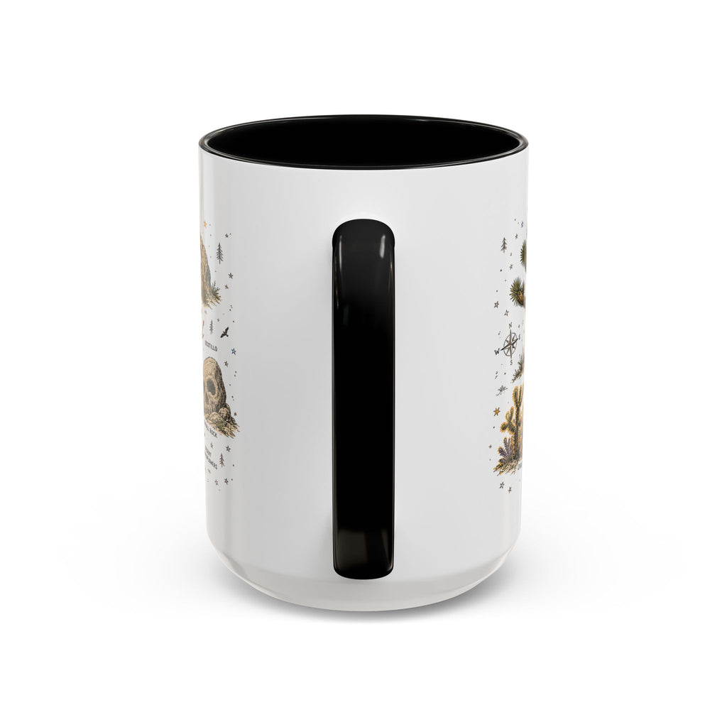 Joshua Tree Coffee Mug | National Park Desert Camping Gift | Accent Color Ceramic 11oz 15oz