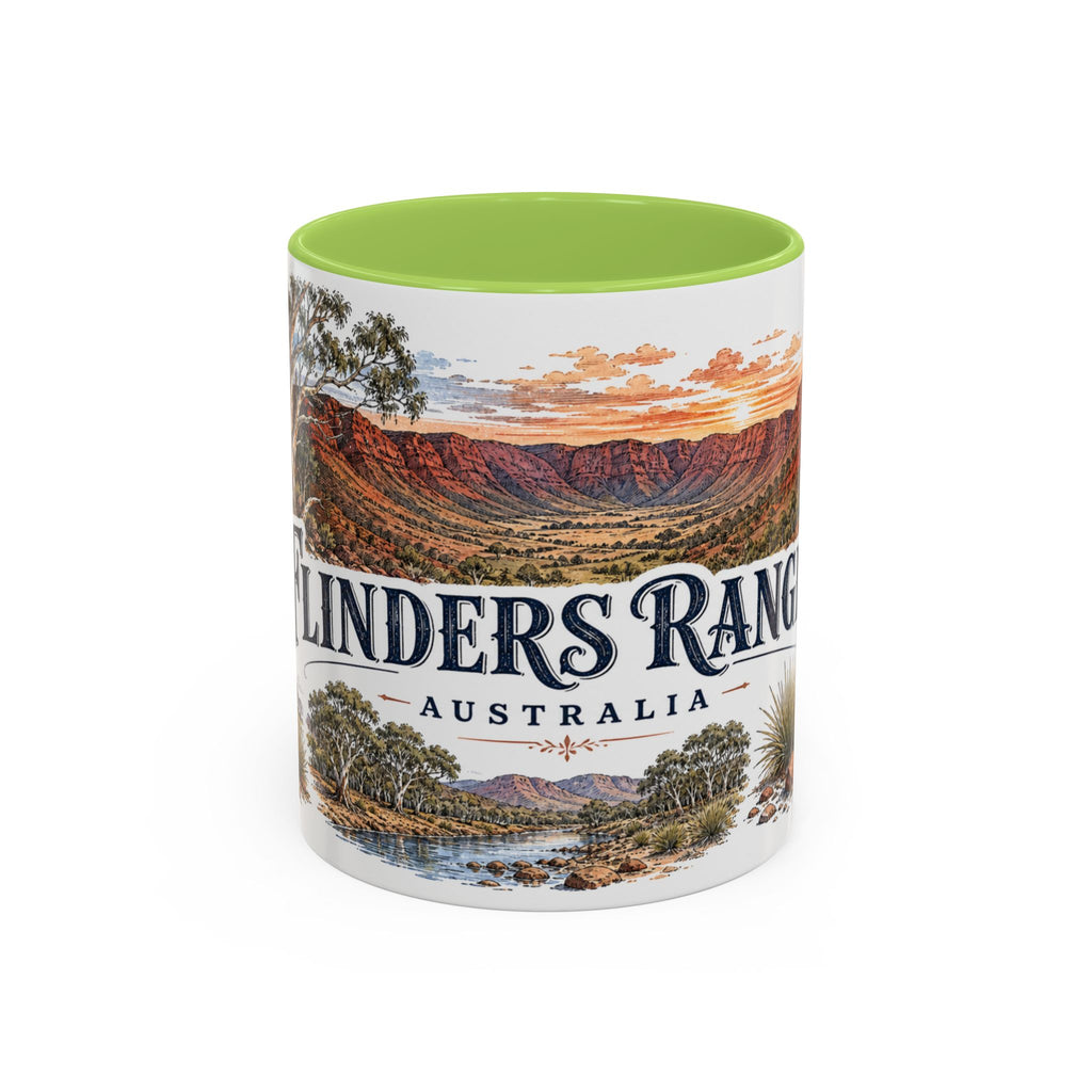 Flinders Ranges Mug, Australia Travel Souvenir, Bucket List Gift, Accent Ceramic Coffee Mug 11oz 15oz