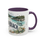 Whitehaven Beach Mug, Australia Travel Souvenir, Bucket List Gift, Accent Ceramic Coffee Mug 11oz 15oz