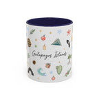 Galapagos Islands Christmas Mug | Watercolor Travel Souvenir | Holiday Gift | Accent Ceramic Coffee Cup 11oz 15oz
