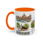 Seville Illustrated Travel Mug | City Souvenir Accent Coffee Mug | 11oz 15oz Ceramic Cup