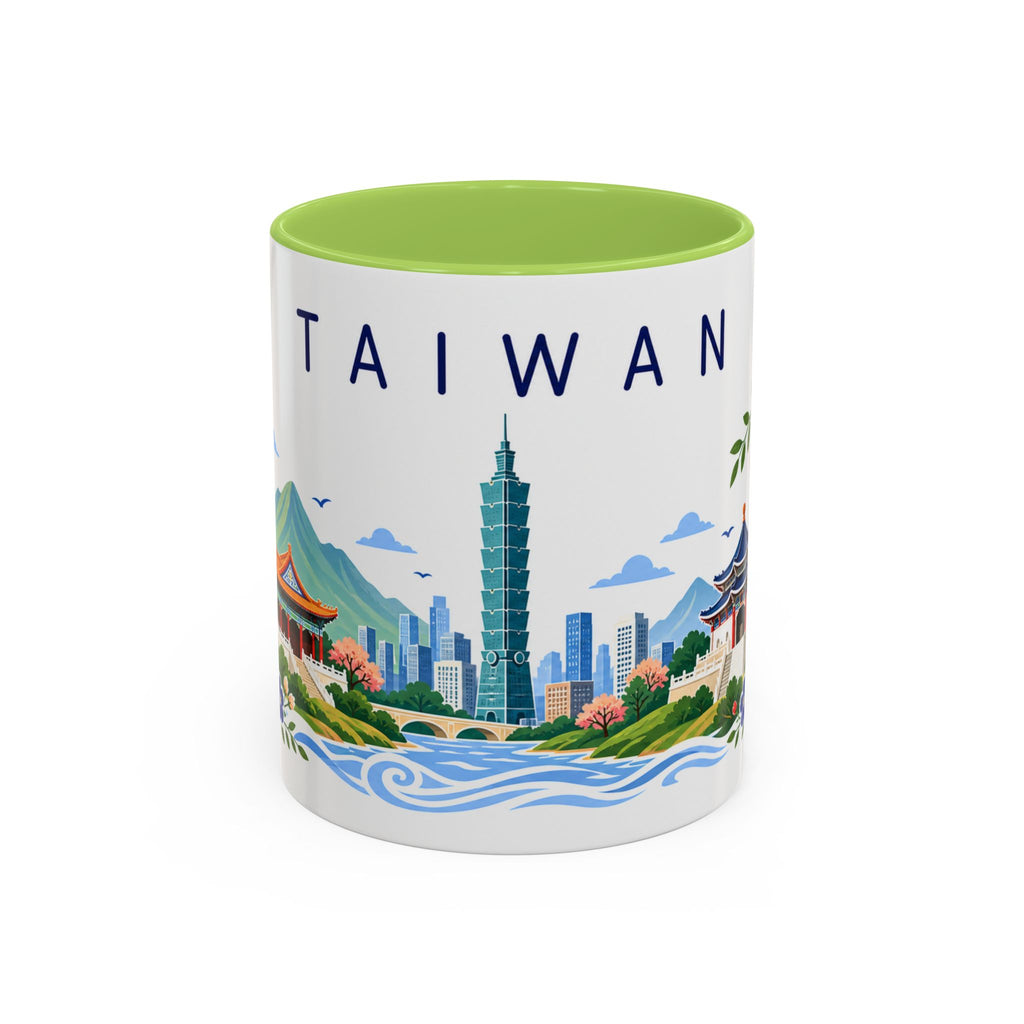 Taiwan Coffee Mug | Travel Souvenir Accent Mug | Place Gift Ceramic Cup 11oz 15oz
