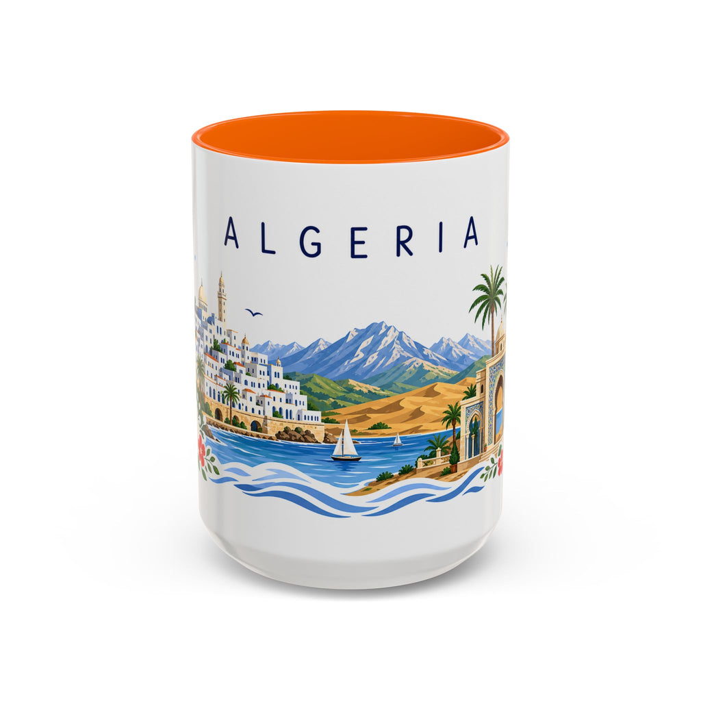 Algeria Coffee Mug | Travel Souvenir Accent Mug | Place Gift Ceramic Cup 11oz 15oz