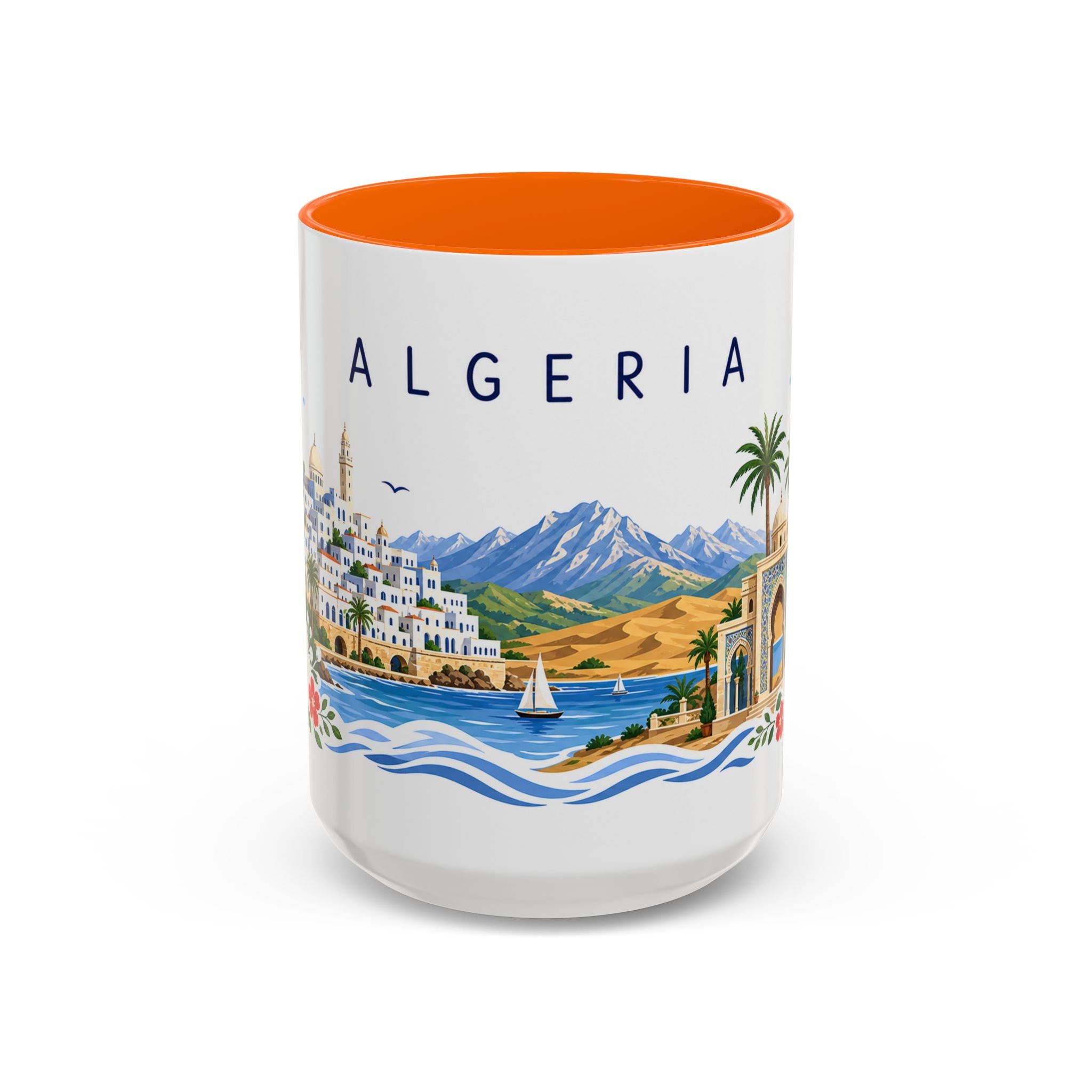 Algeria Coffee Mug | Travel Souvenir Accent Mug | Place Gift Ceramic Cup 11oz 15oz