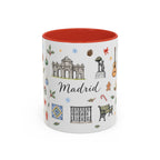 Madrid Christmas Mug | Watercolor City Souvenir, Travel Memories, Ceramic Coffee Cup