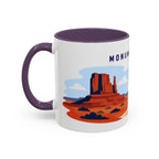 Monument Valley Coffee Mug | Travel Destination Souvenir Gift | Accent Color Ceramic 11oz 15oz