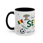 Senegal Soccer Coffee Mug | World Cup Fan Gift | Accent Color Ceramic 11oz 15oz Match Day Cup