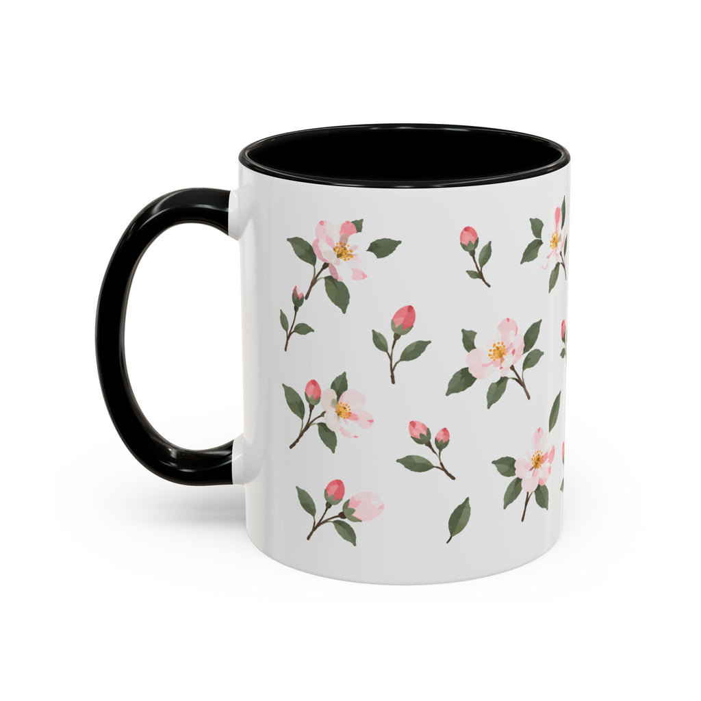 Arkansas Apple Blossom Mug, State Flower Floral Coffee Cup, 11oz Botanical Gift