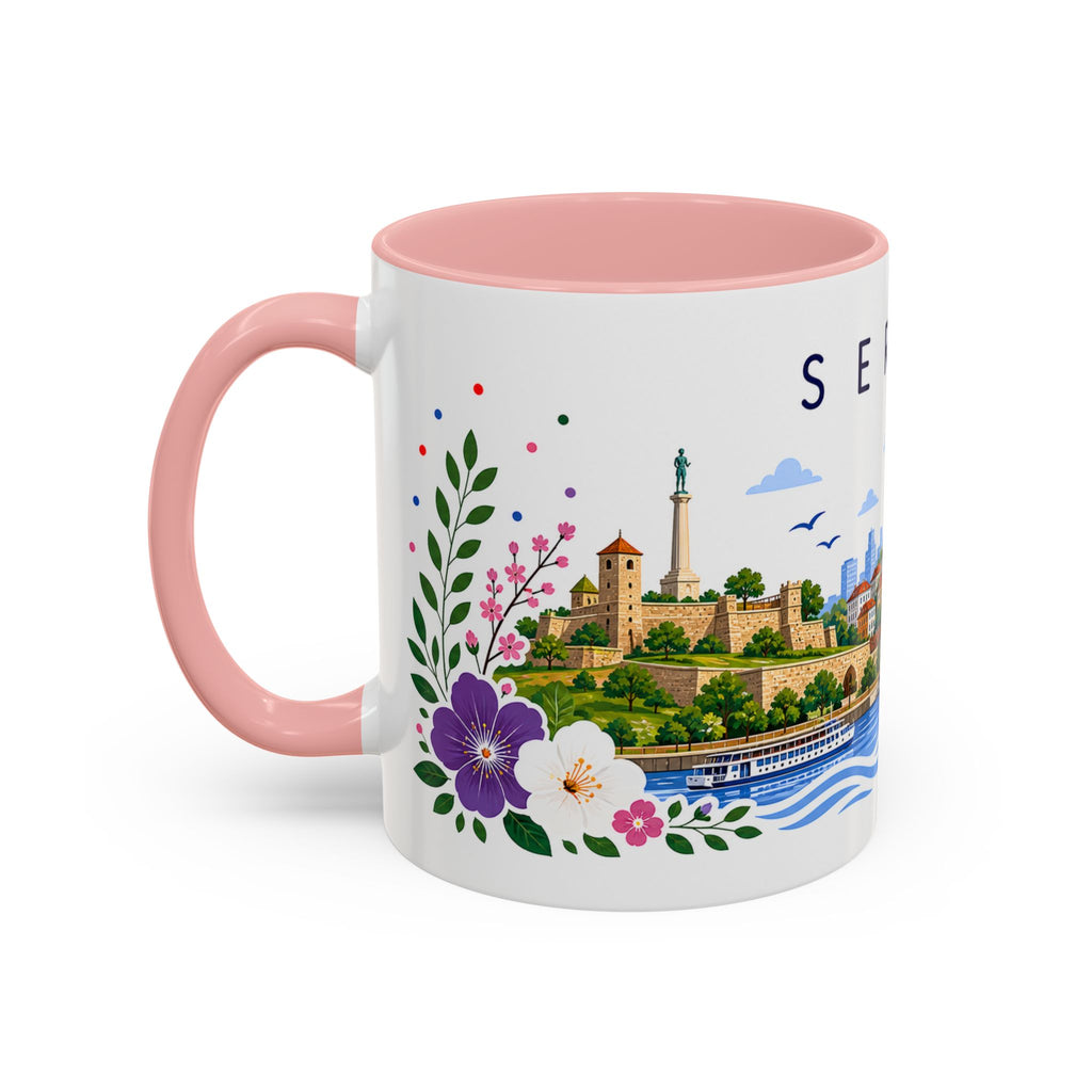 Serbia Coffee Mug | Travel Souvenir Accent Mug | Place Gift Ceramic Cup 11oz 15oz