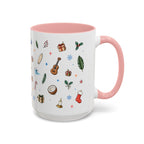 Honolulu Christmas Mug | Watercolor City Souvenir | Ceramic Coffee Cup (11oz 15oz)