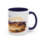 Death Valley National Park Coffee Mug | Solid Color Block Park Souvenir | 11oz 15oz Accent Mug